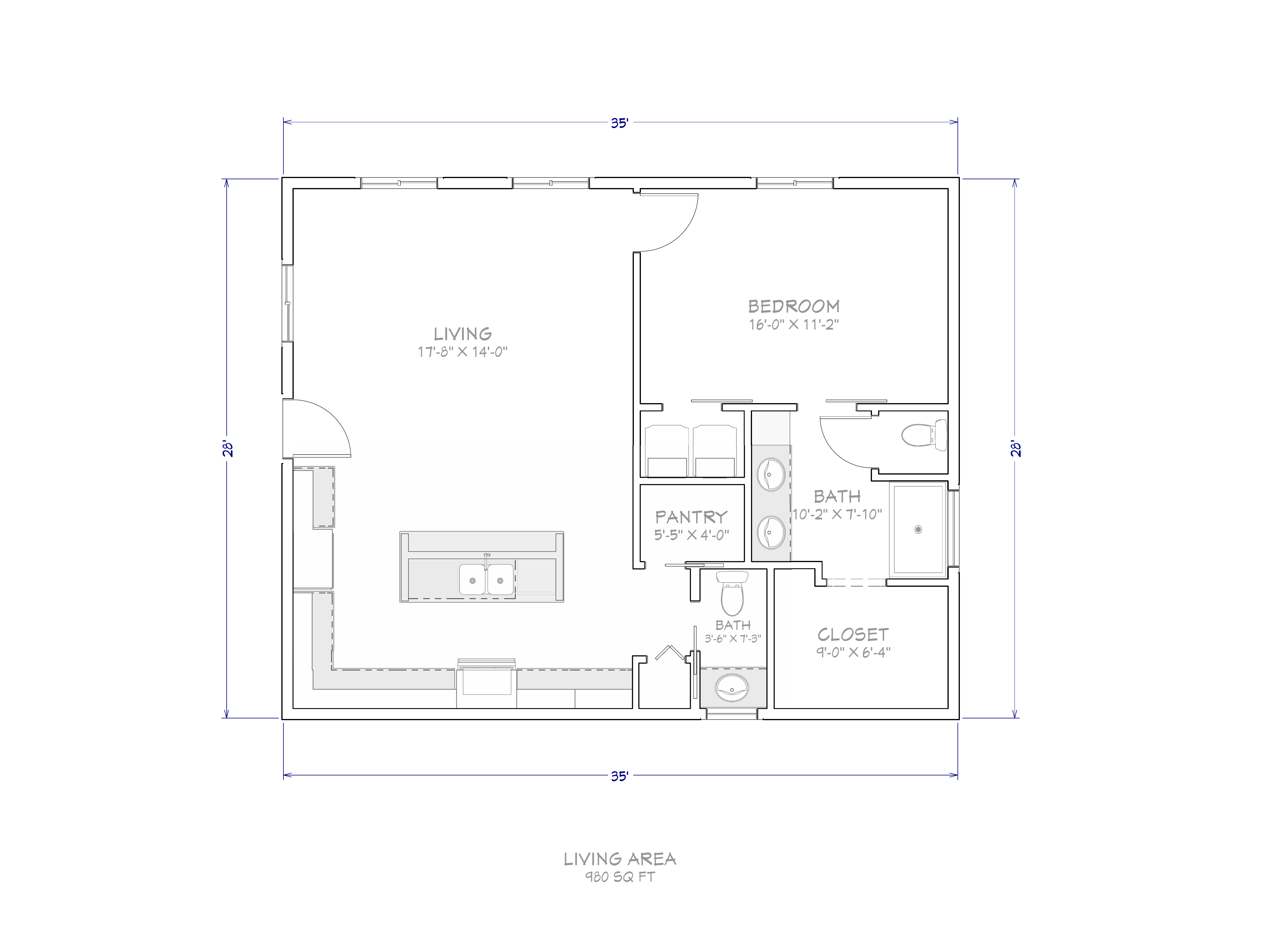 Plan B — Multigenerational layout